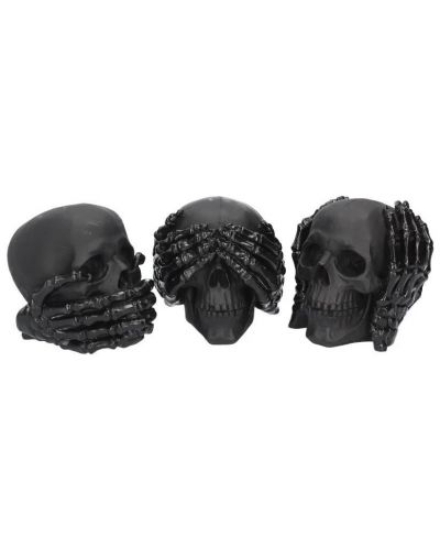 Комплект статуетки Nemesis Now Adult: Humor - Three Wise Skulls - 1