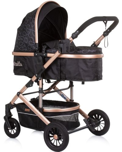 Комбинирана бебешка количка Chipolino - Естел, Абанос - 3
