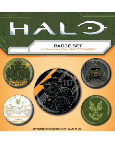 Комплект значки Pyramid Games: Halo - Across The Line - 1
