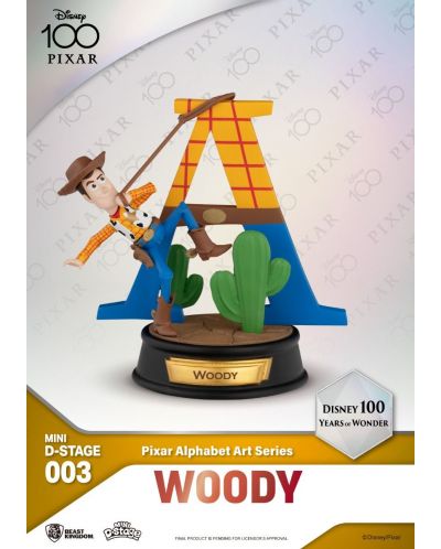 Комплект мини фигури Beast Kingdom Disney: 100 Years of Wonder - Pixar Alphabet Art, 10 cm - 4