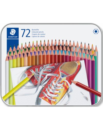 Цветни моливи Staedtler Comic 175 - 72 цвята, в метална кутия - 1