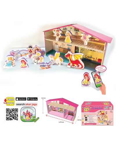 Комплект говорещи играчки Jagu - Принцеса и къща, 12 части - 1