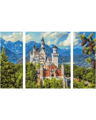 Комплект за рисуване по номера Schipper - Замъкът Нойшванщайн - 2
