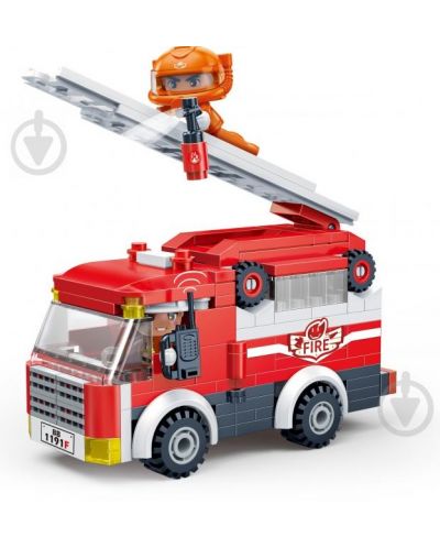 Конструктор BanBao - Пожарна кола, 229 части - 3