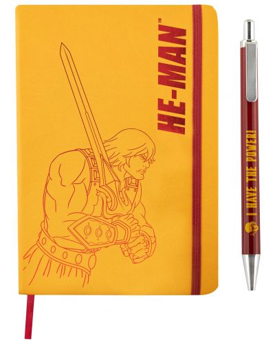 Комплект тефтер с химикалка Cinereplicas Retro Toys: MOTU - He-Man - 1