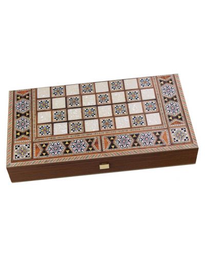 Комплект шах и табла Manopoulos - ориенталски принт, 38 х 20 cm - 3