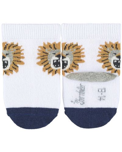 Kомплект бебешки чорапи Sterntaler - Крокодилче и лъв, 17/18, размер,  6-12 м, 3 чифта - 2