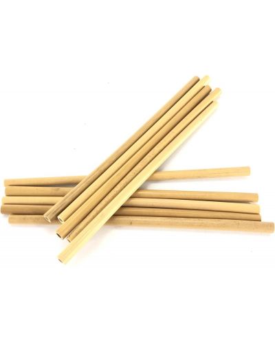Комплект бамбукови сламки с четка HIT - 20 cm, 10 броя - 1