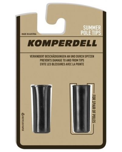 Комплект протектори за щеки Komperdell - Spitzenschutz, 8 mm, черни - 1