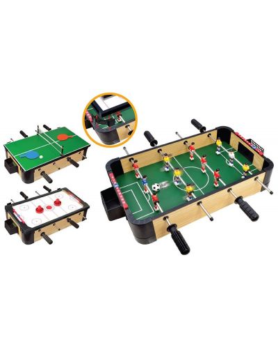 Комплект игри за маса Ambassador 3 в 1 - Джага, Тенис на маса, Хокей - 1