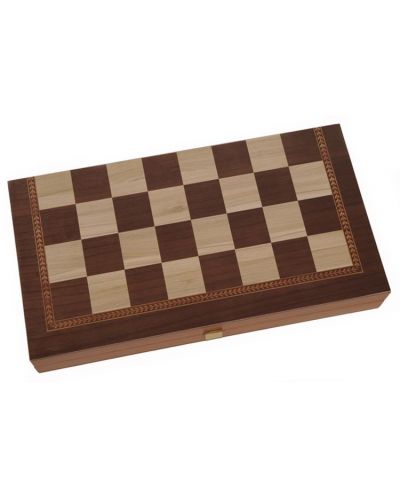 Комплект шах и табла Manopoulos - Цвят венге, 48 x 26 cm - 1
