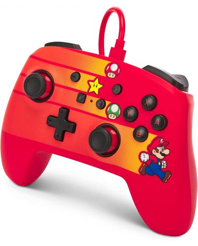 Контролер PowerA - Enhanced, жичен, за Nintendo Switch, Speedster Mario - 4