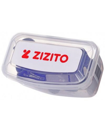 Комплект маска за гмуркане с шнорхел в кутия Zizito - син - 4