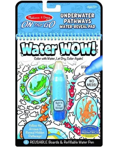 Комплект за рисуване с вода Melissa & Doug - Подводни пътеки - 1