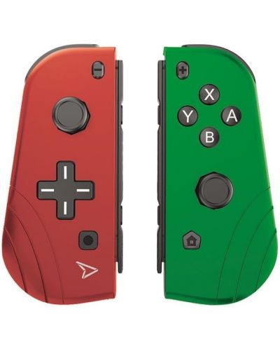 Контролер Steelplay - Twin Pads, червен и зелен (Nintendo Switch) - 1