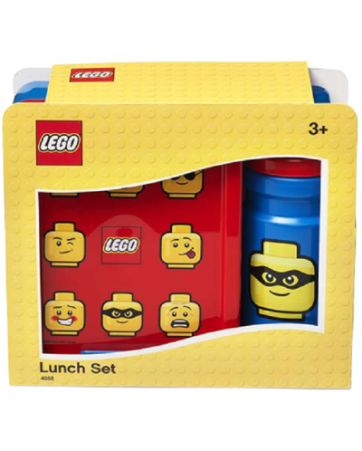 Комплект бутилка и кутия за храна Lego - Iconic Classic - 2