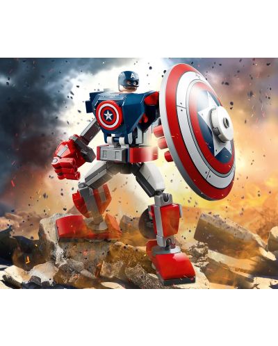 Конструктор Lego Marvel Super Heroes - Роботска броня на Captain America (76168) - 4