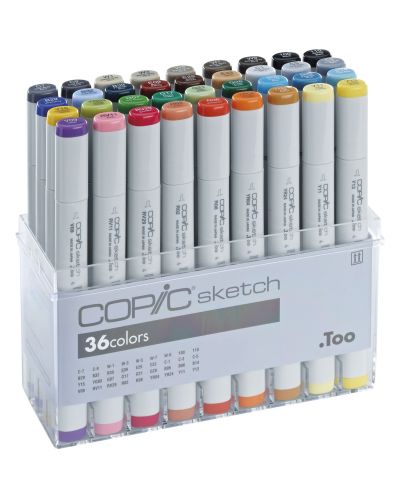 Комплект маркери Too Copic Sketch - 36 цвята - 1