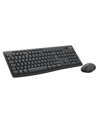Комплект клавиатура и мишка Logitech - MK370, безжичен, графит - 2