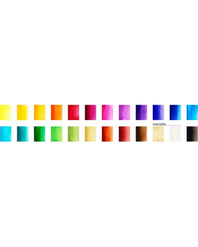 Комплект акварелни бои Faber-Castell - 24 цвята, в кутия - 3