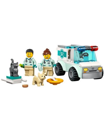 Конструктор LEGO City - Спасение с ветеринарен бус (60382) - 2