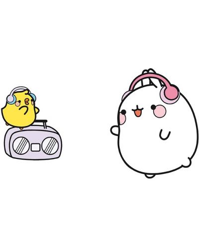 Комплект значки ABYstyle Animation: Molang - Music Molang - 1