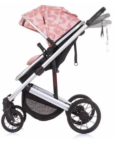 Комбинирана бебешка количка Chipolino - Енигма, Розова вода - 7