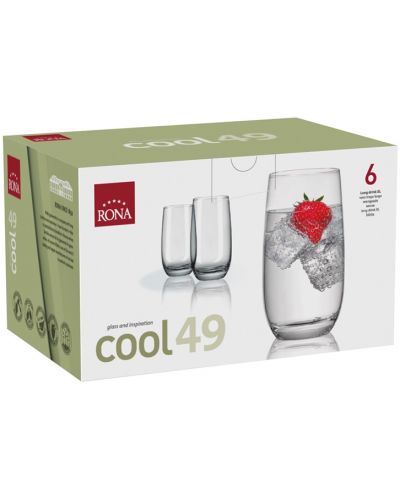 Комплект чаши за шот Rona - Cool 4218, 6 броя x 70 ml - 2