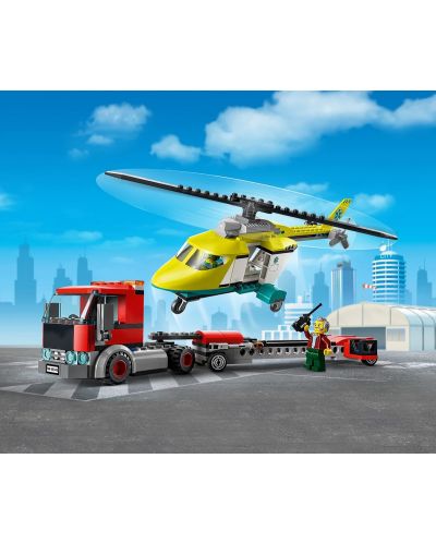 Конструктор LEGO City - Превоз на спасителен хеликоптер (60343) - 3