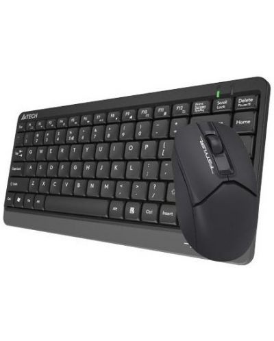 Комплект мишка и клавиатура A4tech - FG1112 Fstyler, безжичен, черен - 4