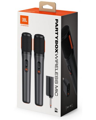 Комплект безжични микрофони JBL - Partybox, черен - 9