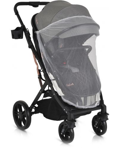 Комбинирана бебешка количка Moni - Raffaello, сива - 7