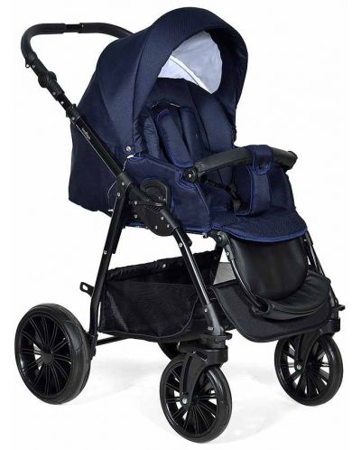 Комбинирана детска количка 2в1 Baby Giggle - Torino, тъмносиня - 3