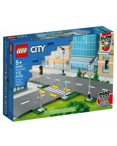 Конструктор LEGO City - Градски пътни табели (60304) - 1