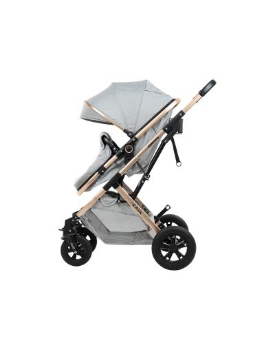 Комбинирана детска количка KikkaBoo - Kaia, 3 в 1, Light Grey - 6