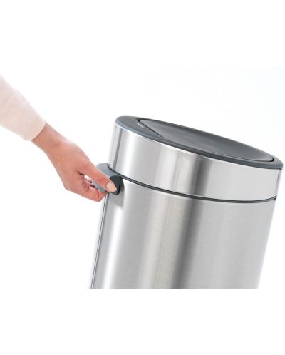 Кош за отпадъци Brabantia - Touch Bin New, 30 l, Metallic Grey - 6