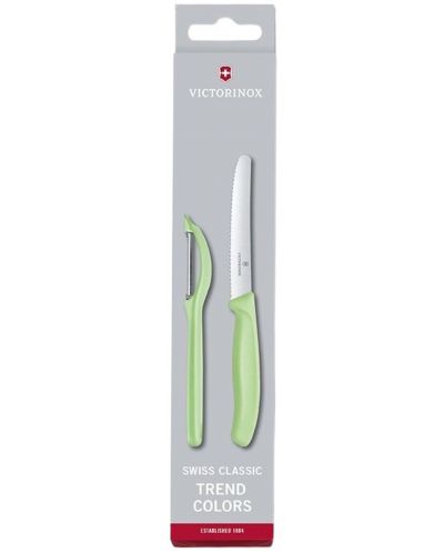 Комплект нож и белачка Victorinox - Swiss Classic, Trend Colors, светлозелени - 1