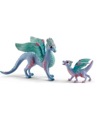 Комплект фигурки Schleich Bayala - Цветни дракони - 1