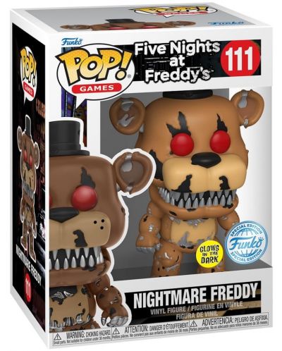 Комплект Funko POP! Collector's Box: Games: Five Nights at Freddy's - Nightmare Freddy (Glows in the Dark) (Special Edition) - 4