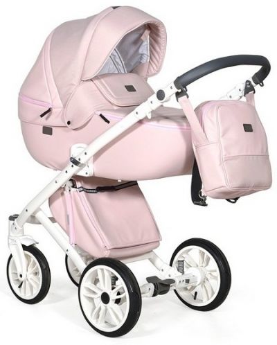 Комбинирана детска количка 2в1 Baby Giggle - Porto, розова - 1