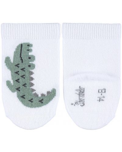 Kомплект бебешки чорапи Sterntaler - Крокодилче и лъв, 17/18, размер,  6-12 м, 3 чифта - 3