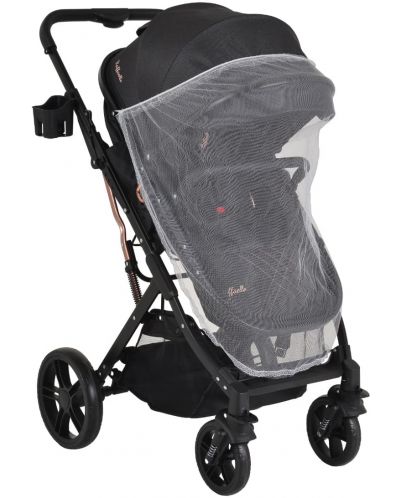 Комбинирана бебешка количка Moni - Raffaello, черна - 7