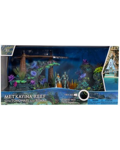 Комплект екшън фигури McFarlane Movies: Avatar - Metkayina Reef ( with Tonowari and Ronal) - 7