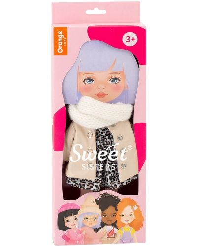 Комплект дрехи за кукла Orange Toys Sweet Sisters - Бежово кожено яке - 1