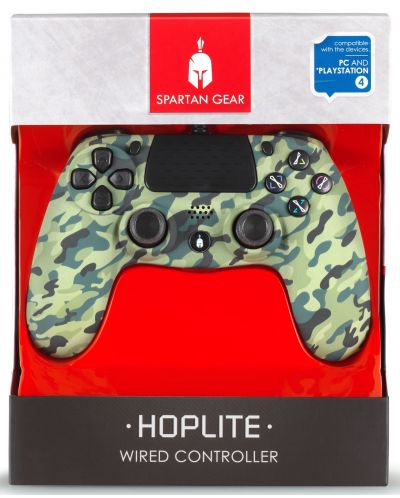 Контролер Spartan Gear - Hoplite, Green camo, PC/PS4 - 3