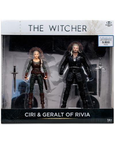 Комплект екшън фигури McFarlane Television: The Witcher - Geralt and Ciri (Netflix Series), 18 cm - 10