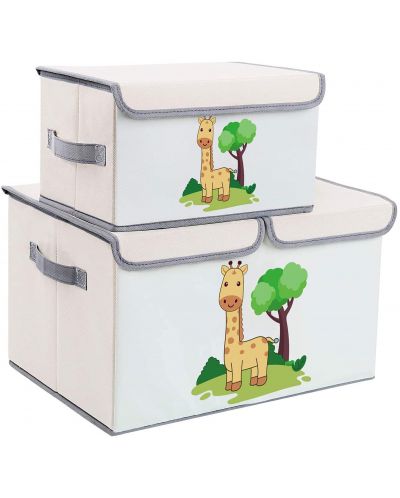 Комплект от 2 броя кутии за съхранение Ginger Home - Giraffe - 1