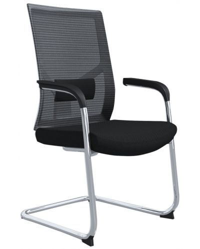 Комплект посетителски столове RFG - Snow M, 2 броя, черни - 1
