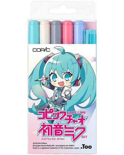 Комплект маркери Copic Ciao – Hatsune Miku, телесни цветове, 5+1 - 1