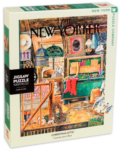 Пъзел New York Puzzle от 1000 части - Коледен таван - 2